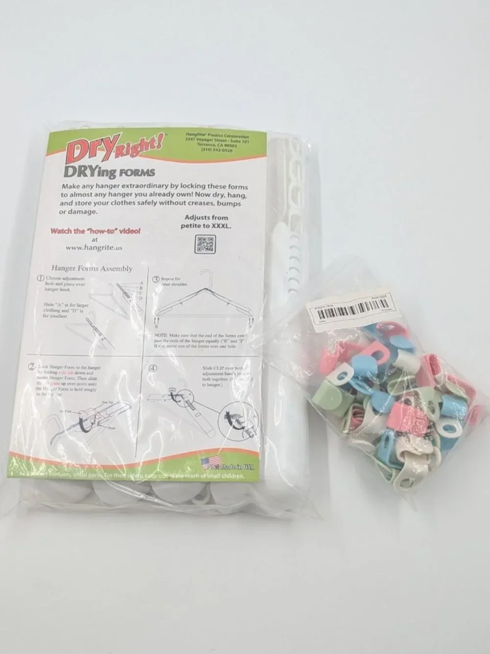 DryRight Drying Forms with Free 40pc Hanger Connector Hook Set *NWT*